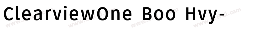 ClearviewOne Boo Hvy字体转换